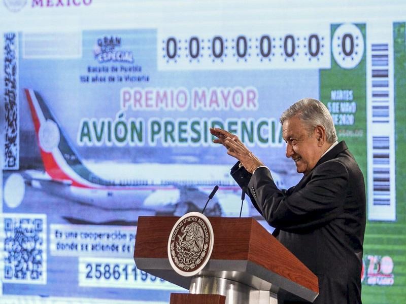 Vendidos el 63% de los cachitos para rifa del avi&oacute;n presidencial: Loter&iacute;a Nacional