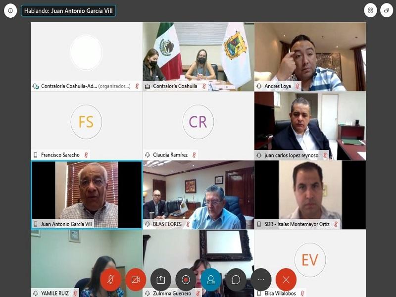 Sesiona Comisi&oacute;n Interinstitucional para Blindaje del Proceso Electoral 2020 en Coahuila