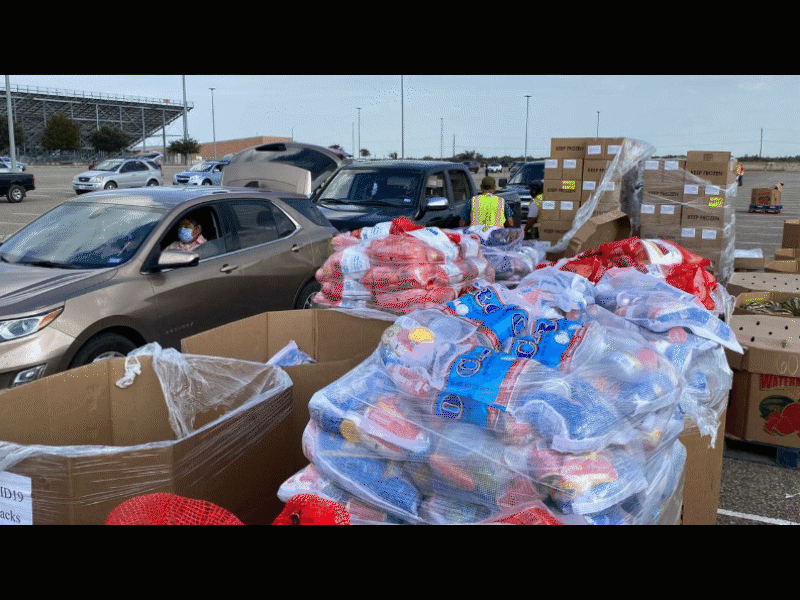 Repartieron 3 mil despensas para las familias de Eagle Pass ante la pandemia