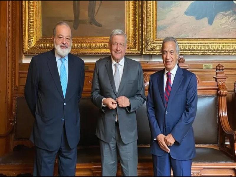 No todo el que tiene es malvado, dice AMLO tras reunirse con Carlos Slim y Miguel Rinc&oacute;n