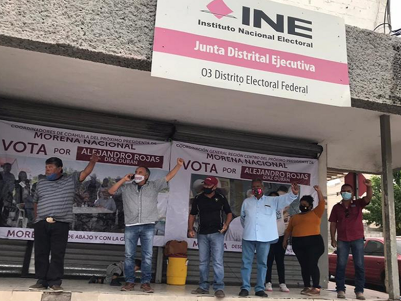 Protegen instalaciones del INE en Piedras Negras ante toma en Monclova (video)