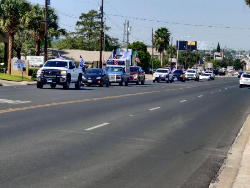 Realizaron en Eagle Pass una caravana en apoyo al candidato presidencial Joe Biden y otros Dem&oacute;cratas