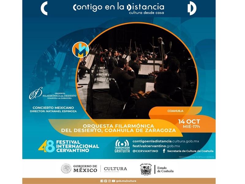 V&iacute;a virtual llega el Festival Cervantino a Coahuila