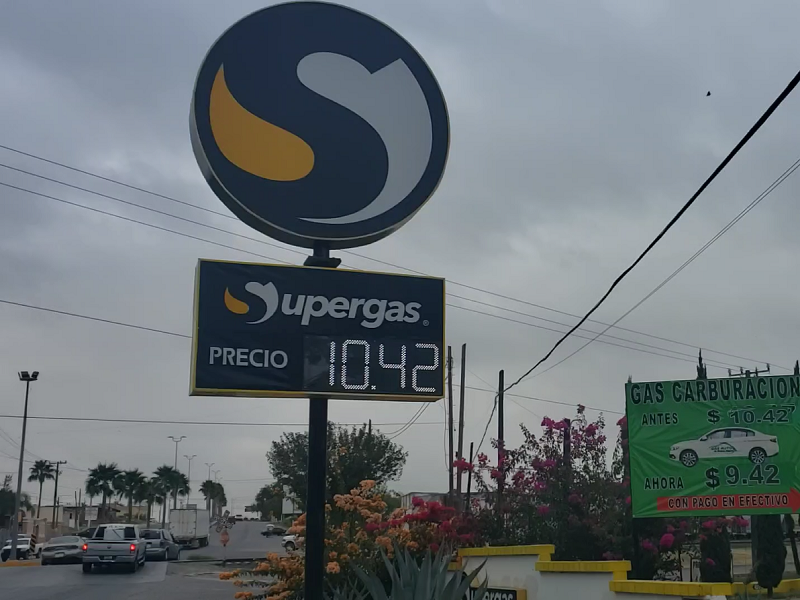 Subió nuevamente el precio del gas LP en Piedras Negras