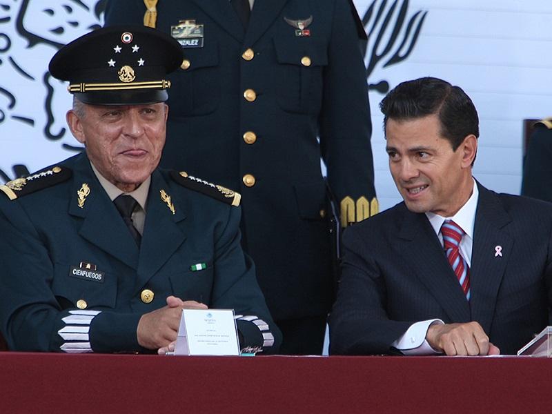 Exgobierno corrupto de M&eacute;xico podr&iacute;a ayudar a Cienfuegos a huir, teme EU