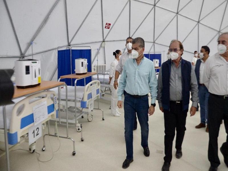 Gobernador pone en marcha Hospital de Recuperaci&oacute;n COVID en Monclova