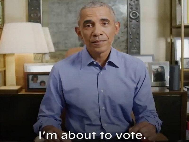 Acabo de votar por correo por Joe Biden y Kamala Harris , anuncia Barack Obama en video en Twitter (VIDEO)