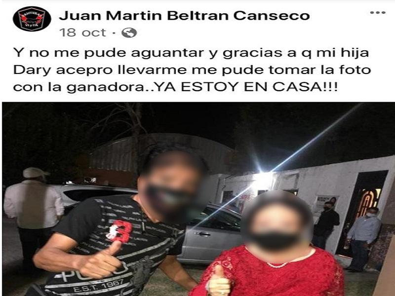 Piden por la salud de activista deportivo y militante del PRI en Piedras Negras que a&uacute;n con COVID-19 sali&oacute; a votar