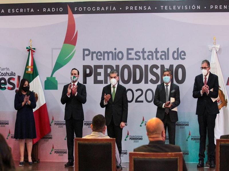 Preside MARS ceremonia de entrega del Premio Estatal de Periodismo 2020