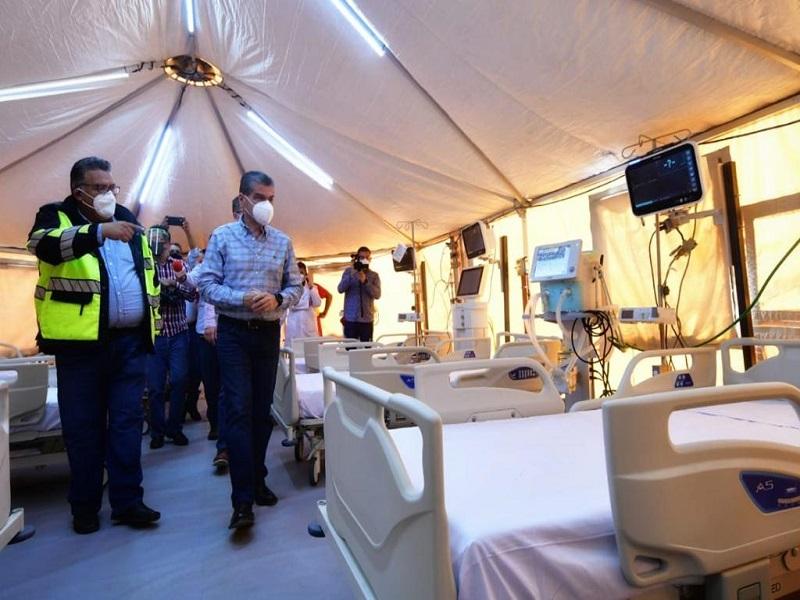 Formaliza MARS entrega e instalaci&oacute;n al 100% del Hospital M&oacute;vil de Torre&oacute;n para atender COVID-19