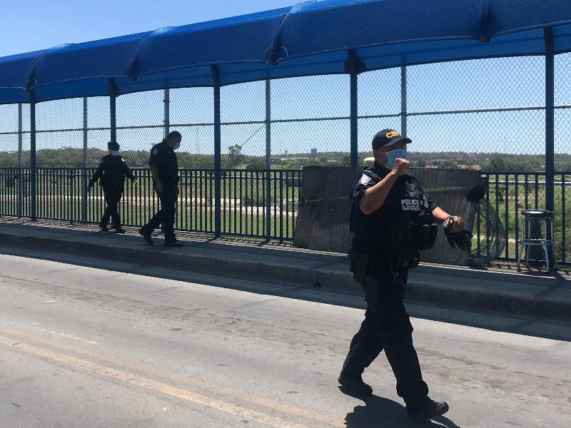 Se realiz&oacute; esta ma&ntilde;ana un r&aacute;pido simulacro en el Puente Internacional Uno