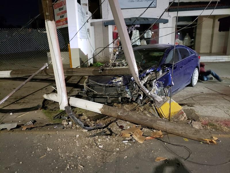 No han denunciado por los daños ocasionados por ebrio conductor que chocó en la avenida Carranza (video)