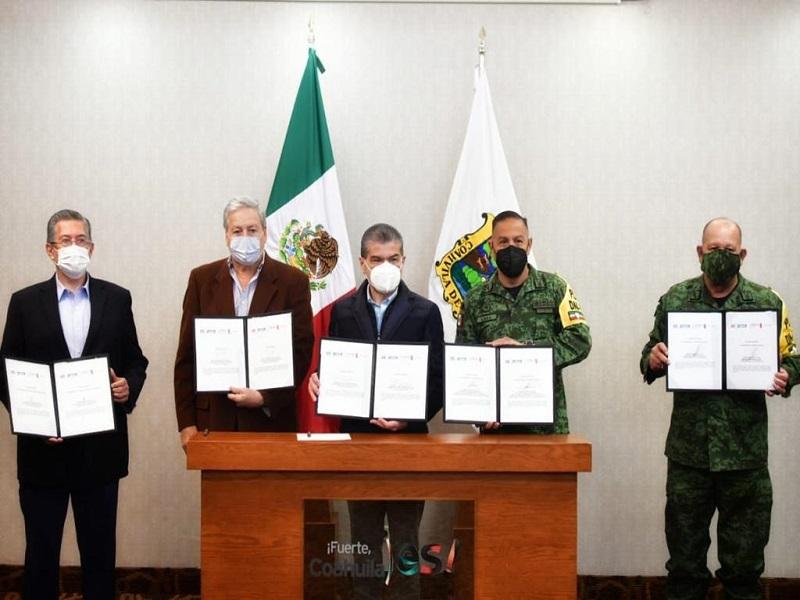 Avanza Coahuila en blindaje en materia de seguridad; firma MARS donación de predios en Monclova y Múzquiz