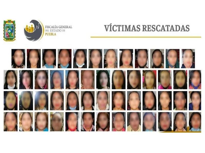 Rescatan a 74 mujeres víctimas de explotación sexual en Puebla; hay 5 detenidos