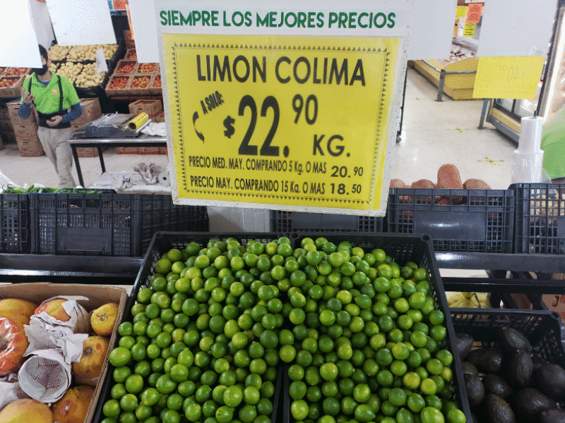 Baj&oacute; de precio el lim&oacute;n, pero subi&oacute; la cebolla en centros comerciales de Piedras Negras