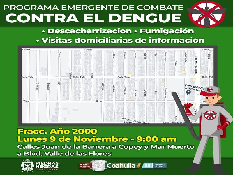 Suman esfuerzos el municipio de Piedras Negras y la Jurisdicción Sanitaria Uno contra el dengue