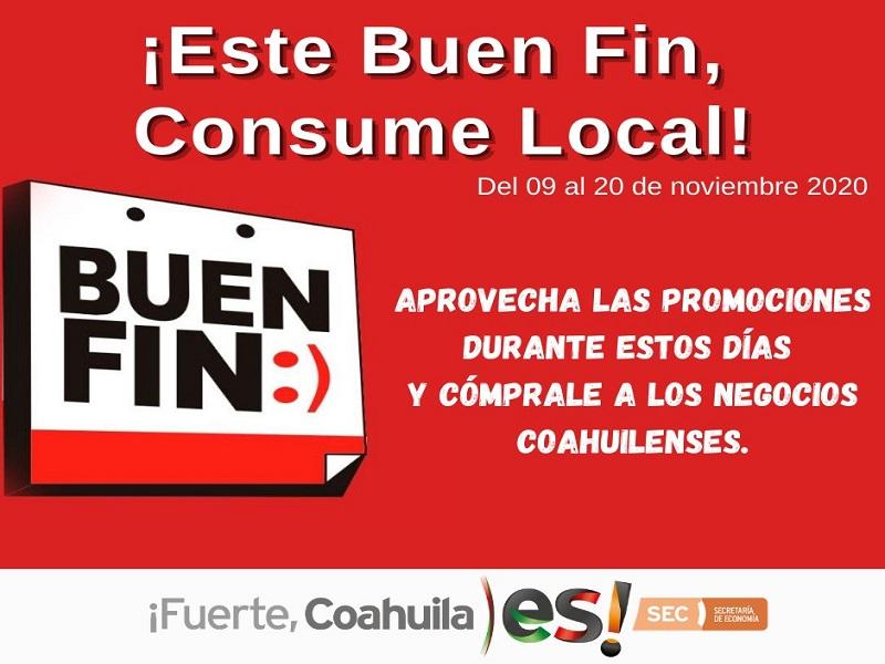 Exhorta Coahuila a consumir local este Buen Fin
