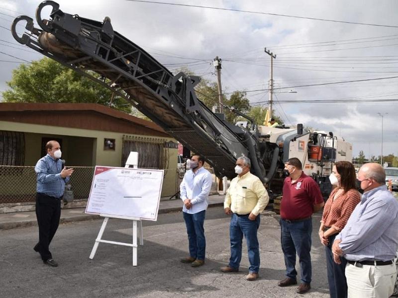 Alcalde CBG arranca la pavimentaci&oacute;n de la calle Doctor Mier, en tres d&iacute;as deber&aacute;n terminar
