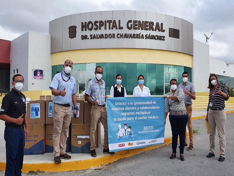 Hospital General recibe donaci&oacute;n de batas, guantes y googles para el personal