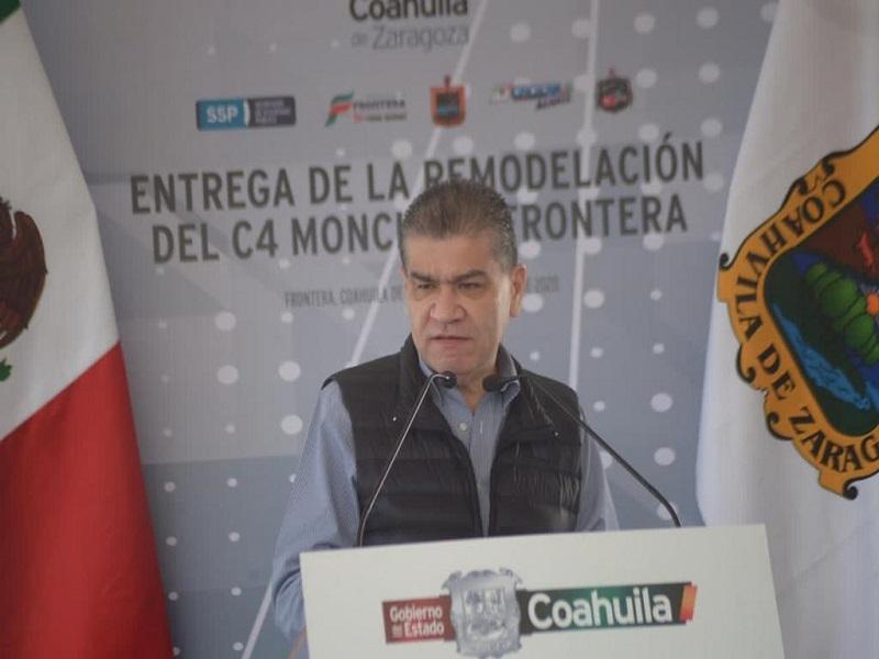 Gobernador inaugura instalaciones del C4 en la regi&oacute;n centro de Coahuila