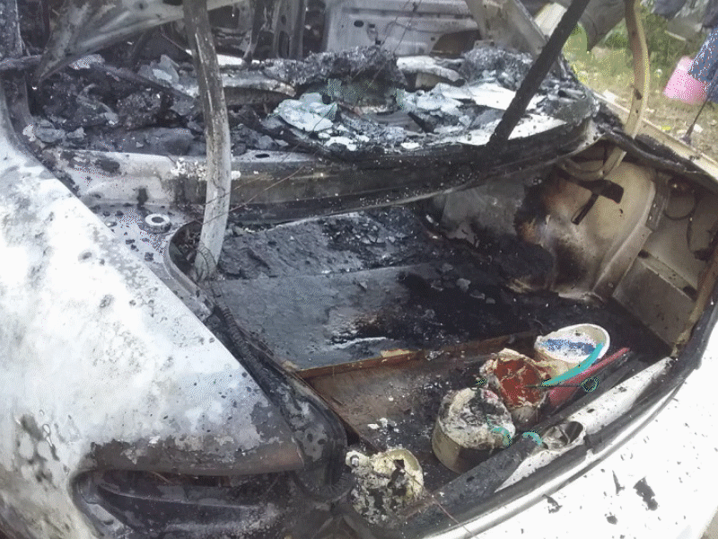 Reportan estables a menores quemadas tras incendio de veh&iacute;culo de venta de elotes en Piedras Negras