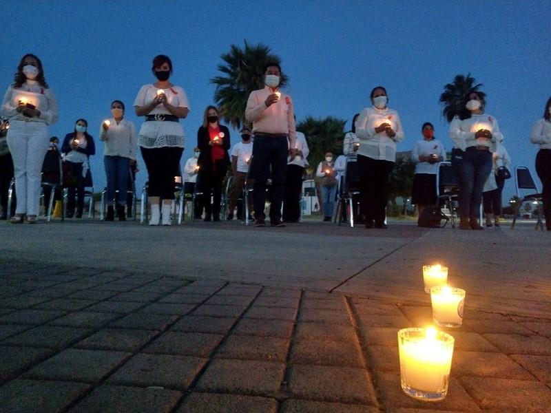 Con guardia de honor recuerdan a víctimas de feminicidio en Acuña