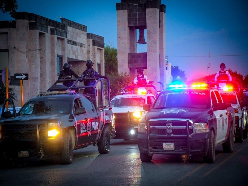 Refuerzan presencia policiaca en Piedras Negras por derrama económica y la pandemia del Covid-19