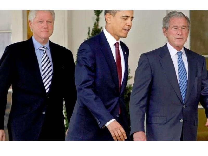 Bill Clinton, Bush y Barack Obama alientan a poblaci&oacute;n a vacunarse