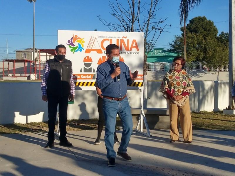 Alcalde de Acuña entrega rehabilitación del Multideportivo San Antonio
