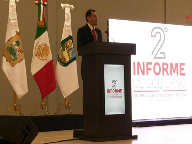 Alcalde de Nava rinde su segundo informe de actividades, destaca obra p&uacute;blica y equipamiento de la polic&iacute;a