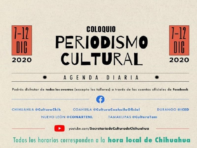 Cultura Coahuila presente en Coloquio de Periodismo Cultural 2020