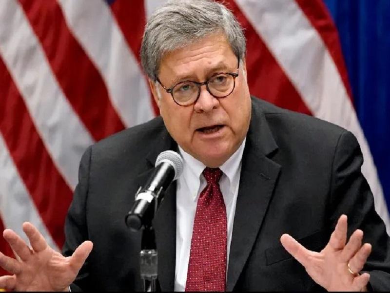 Anuncia Trump renuncia del secretario de Justicia, William Barr 