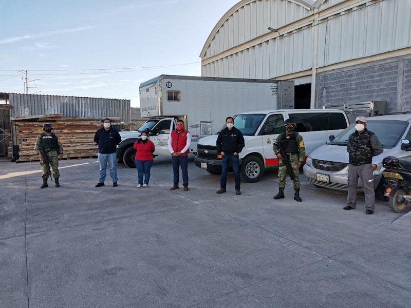 Recibe Coahuila primer env&iacute;o de material para aplicaci&oacute;n de la vacuna contra el COVID-19, ser&aacute; ejemplo para el resto del pa&iacute;s: MARS