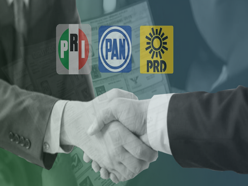 Anuncian PAN, PRI y PRD coalici&oacute;n Va por M&eacute;xico para elecciones de 2021