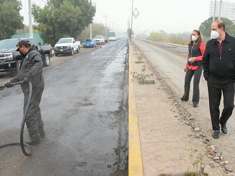 Alcalde de Piedras Negras supervisa avance de tercera etapa de pavimentaci&oacute;n del Bulevar Mendoza Berrueto (VIDEO)