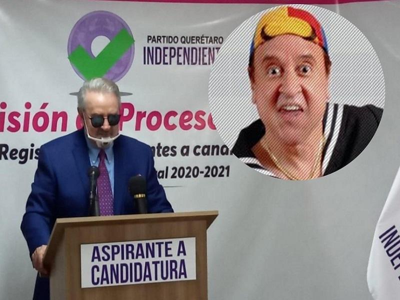 Carlos Villagr&aacute;n, Quico, se registra como precandidato a la gubernatura de Quer&eacute;taro