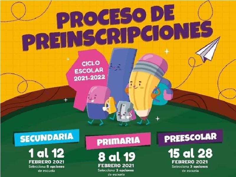 Da a conocer Educaci&oacute;n las fechas para preinscripciones