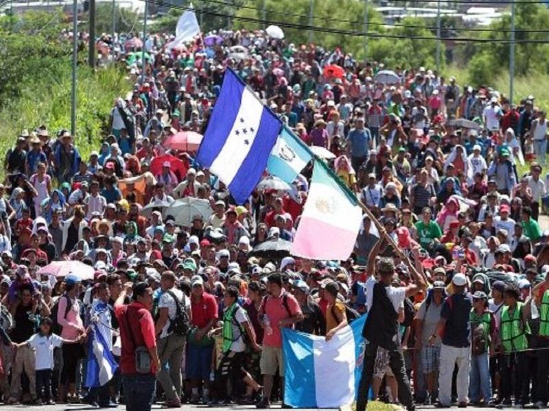Parte primera caravana migrante de 2021 desde el norte de Honduras rumbo a EU