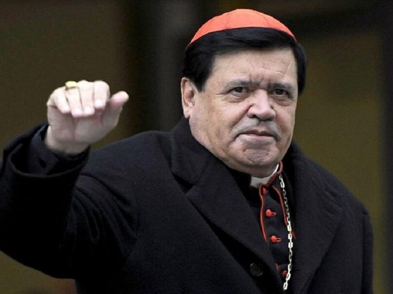 Hospitalizan por COVID-19 al Cardenal Norberto Rivera 