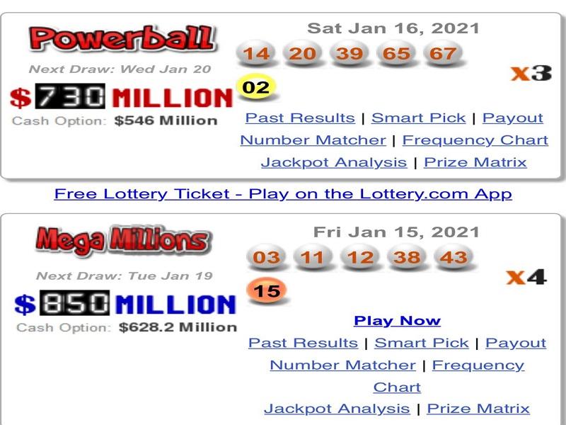 Megamillions y Powerball acumulan bolsas hist&oacute;ricas en EU
