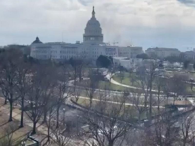Capitolio de Estados Unidos es cerrado por amenaza de seguridad externa