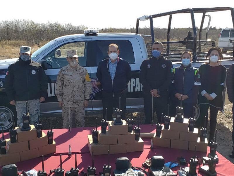Entrega CBG patrullas nuevas y moderno equipo de comunicaci&oacute;n para la polic&iacute;a preventiva de Piedras Negras (video)