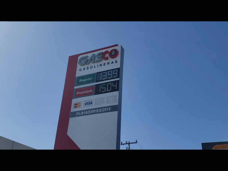 Otra vez subió el precio de la gasolina en Piedras Negras