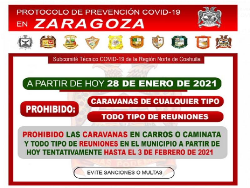 Proh&iacute;be el municipio de Zaragoza todo tipo de caravanas y reuniones