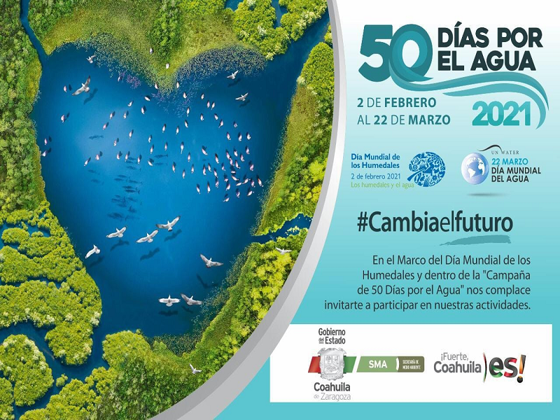 Invita Medio Ambiente a participar en 50 Días por el Agua en Coahuila