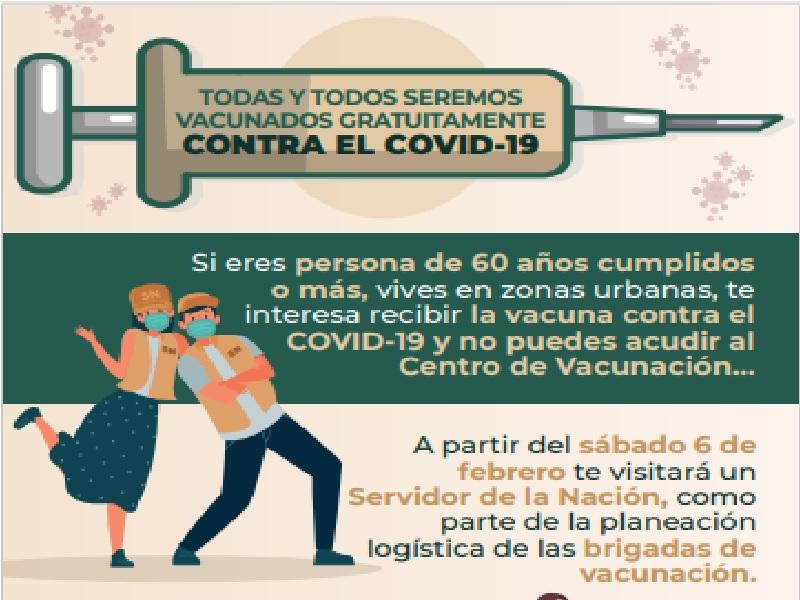 Servidores de la nación visitarán a adultos mayores que no podrán acudir a aplicarse la vacuna antiCovid 