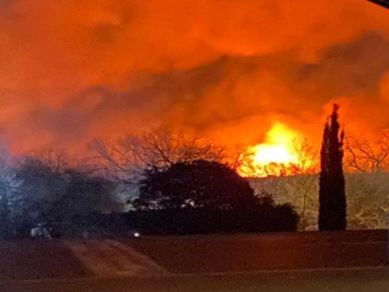 Incendio arrasó con decenas hectáreas de pastizal en la vega del río Bravo en Jiménez