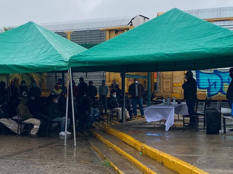 Celebran asamblea sindicalizados de la Secci&oacute;n 29 de ferrocarrileros en Piedras Negras (VIDEO)