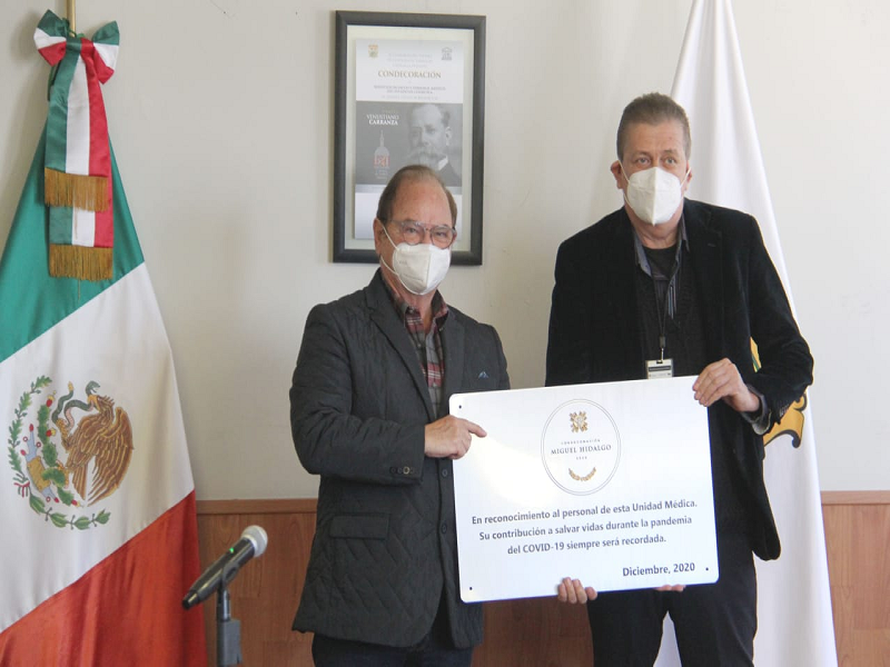 Hospitales de Coahuila reciben condecoraci&oacute;n por su lucha contra el COVID-19