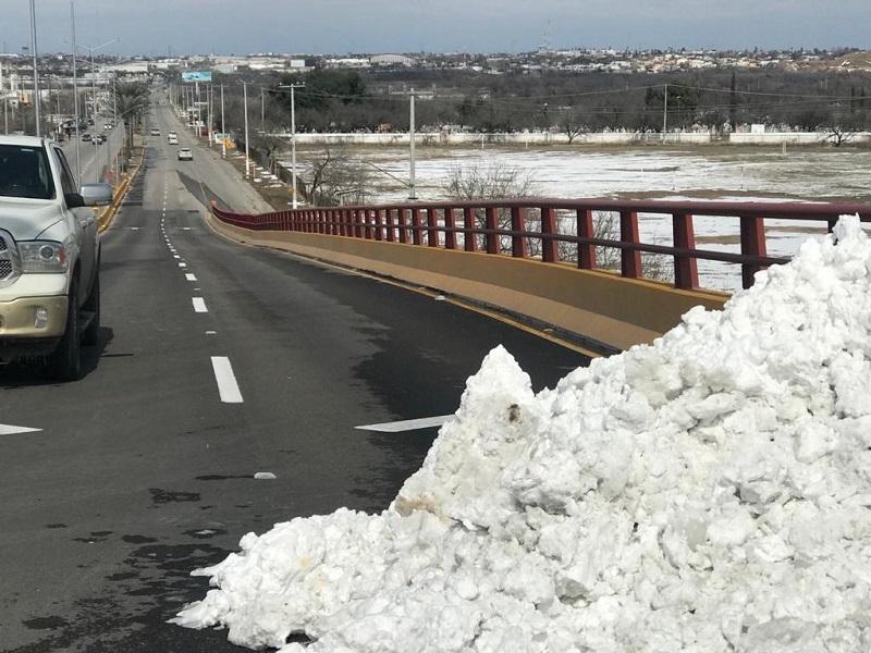 Cerrarán puentes vehiculares de Piedras Negras por temperaturas congelantes